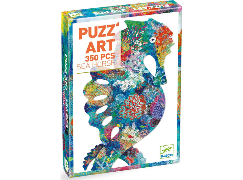 DJECO Obrysové puzzle Morský koník 350 dielikov