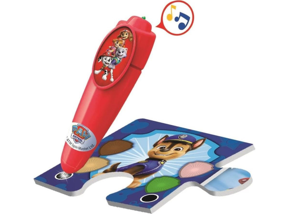 CLEMENTONI Podlahové puzzle s interaktívnym perom Tlapková patrola 24 dielikov