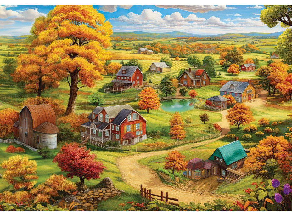 EUROGRAPHICS Puzzle Connecting Pieces: Pokojný život 24 dielikov