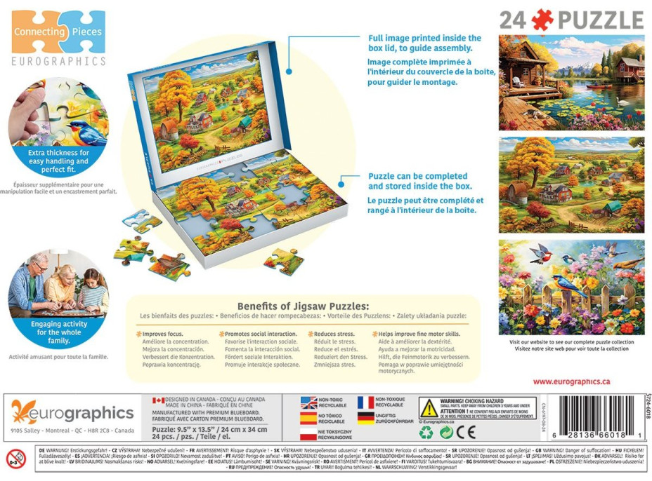 EUROGRAPHICS Puzzle Connecting Pieces: Pokojný život 24 dielikov