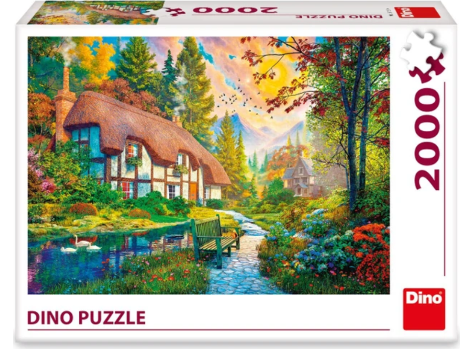 DINO Puzzle Domček pri rieke 2000 dielikov