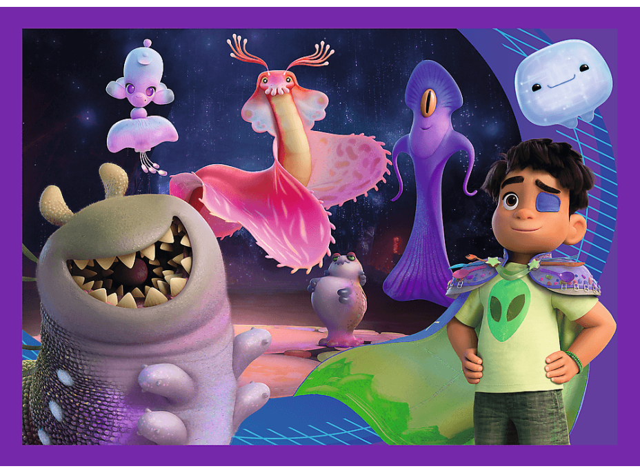 TREFL Puzzle Elio mimozemskej misie 4v1 (35,48,54,70 dielikov)