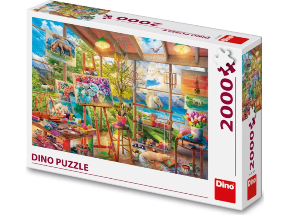 DINO Puzzle Maliarsky ateliér 2000 dielikov