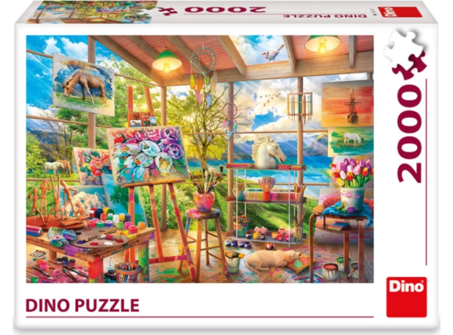 DINO Puzzle Maliarsky ateliér 2000 dielikov