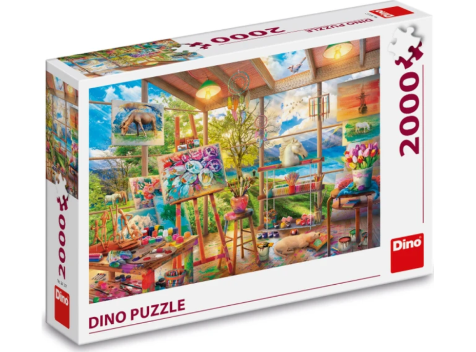 DINO Puzzle Maliarsky ateliér 2000 dielikov