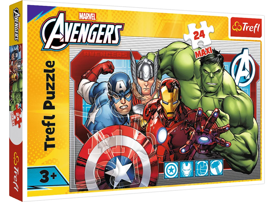 TREFL Puzzle Marvel Avengers: Vždy spravodliví MAXI 24 dielikov