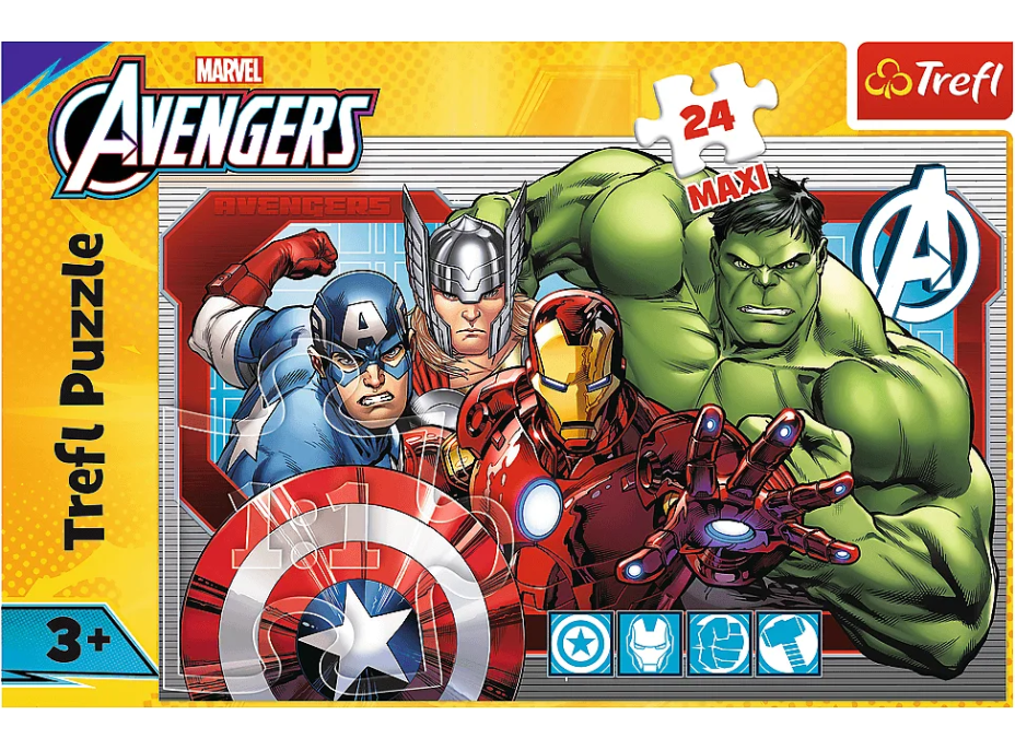 TREFL Puzzle Marvel Avengers: Vždy spravodliví MAXI 24 dielikov