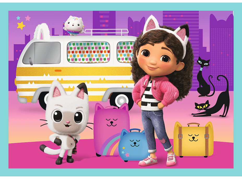 TREFL Puzzle Gábinin kúzelný domček: Veľké dobrodružstvá 4v1 (35,48,54,70 dielikov)