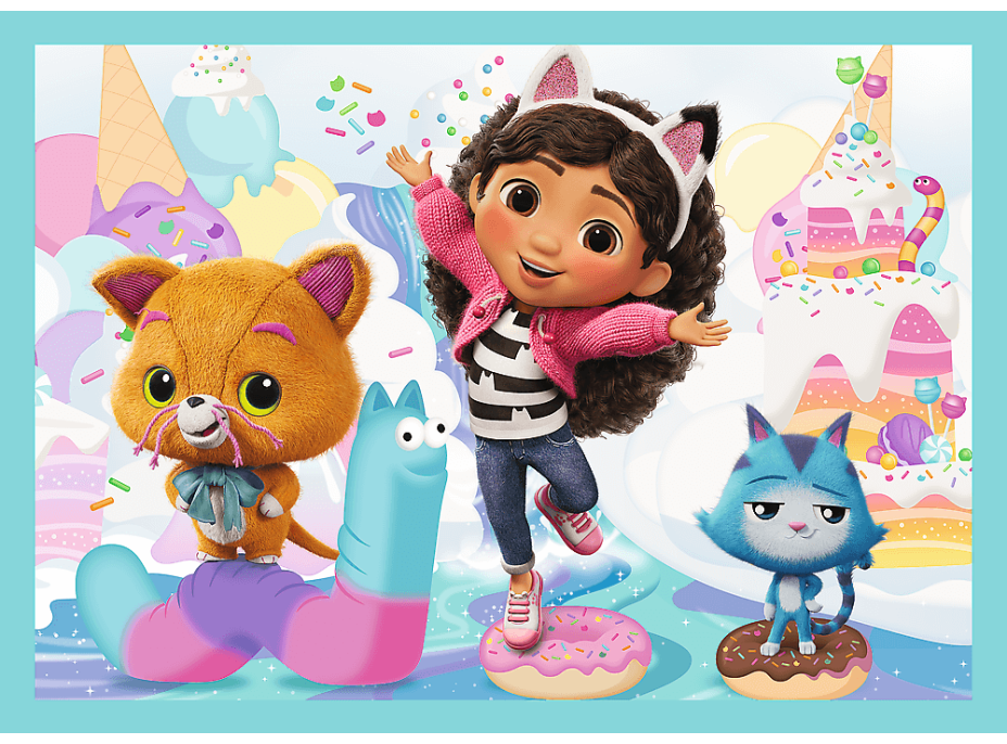 TREFL Puzzle Gábinin kúzelný domček: Veľké dobrodružstvá 4v1 (35,48,54,70 dielikov)