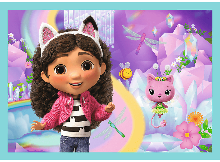 TREFL Puzzle Gábinin kúzelný domček: Veľké dobrodružstvá 4v1 (35,48,54,70 dielikov)