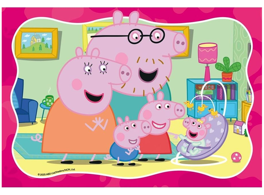 RAVENSBURGER Puzzle Prasiatko Peppa 2x24 dielikov