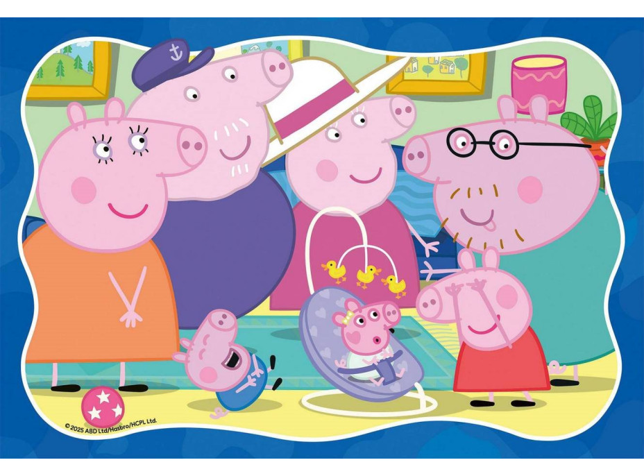 RAVENSBURGER Puzzle Prasiatko Peppa 35 dielikov