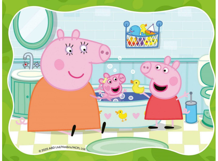 RAVENSBURGER Puzzle Prasiatko Peppa 4v1 (12,16,20,24 dielikov)
