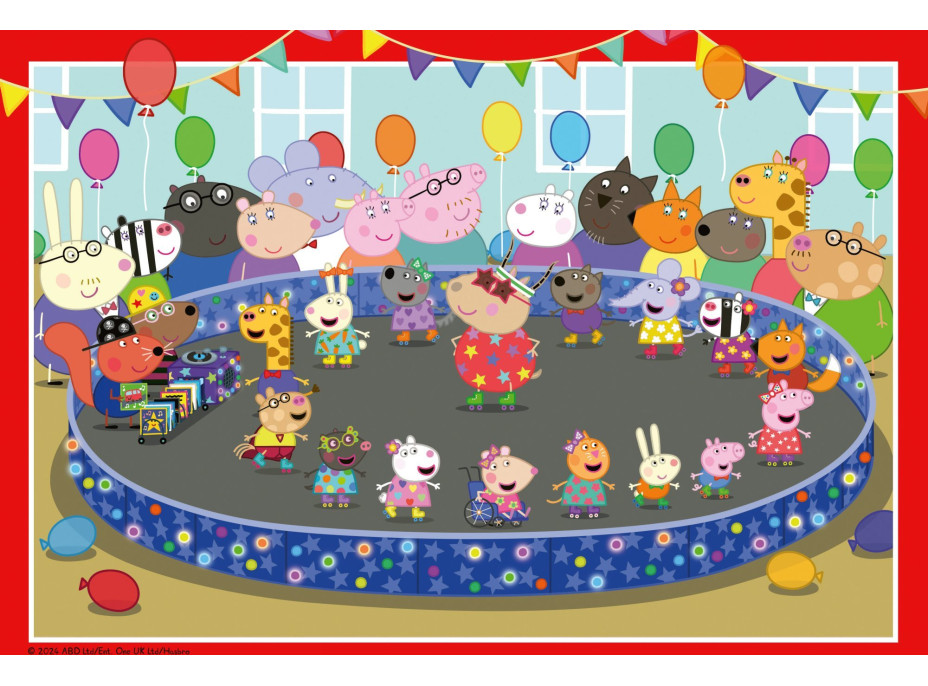 RAVENSBURGER Puzzle Prasiatko Peppa na oslave 2x24 dielikov