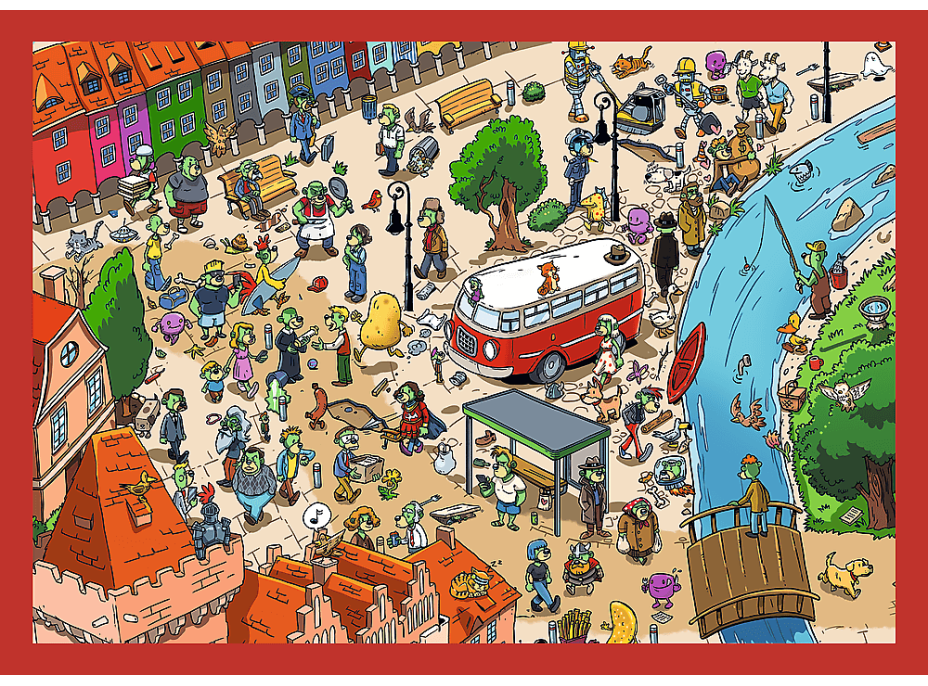 Puzzle Treflíci: Cesty Treflíkov 4v1 (35,48,54,70 dielikov)