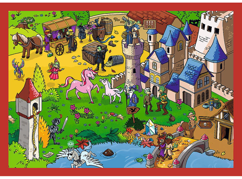 Puzzle Treflíci: Cesty Treflíkov 4v1 (35,48,54,70 dielikov)