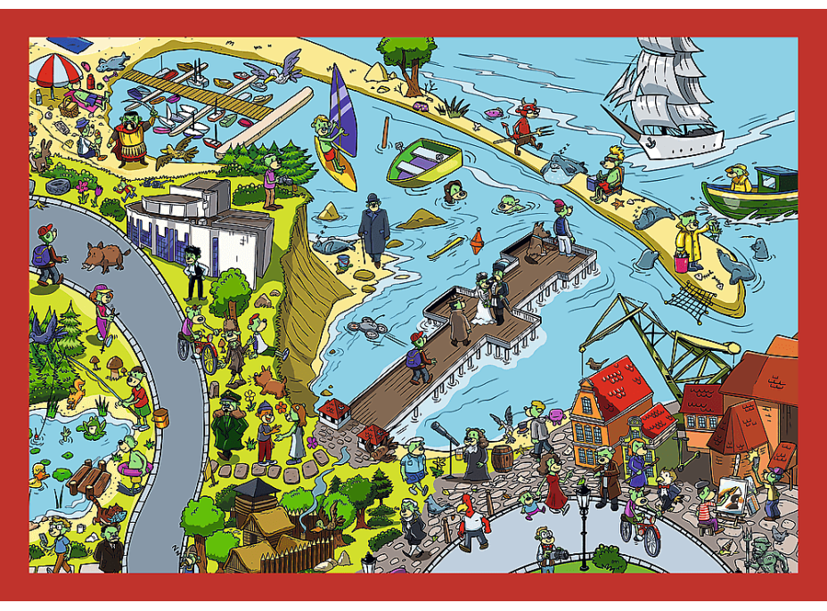 Puzzle Treflíci: Cesty Treflíkov 4v1 (35,48,54,70 dielikov)