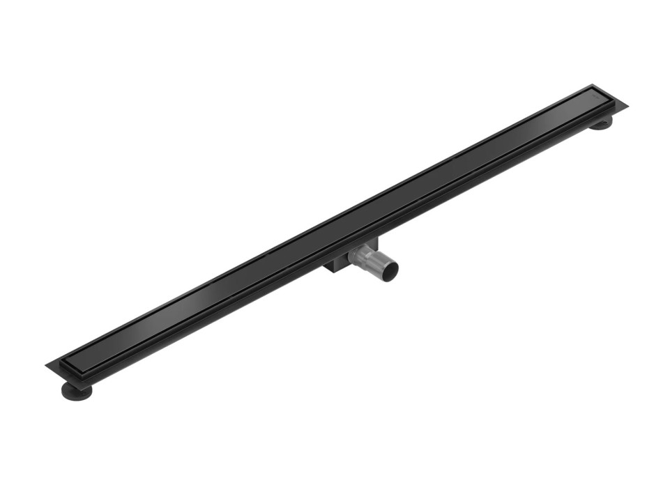 Sprchový žľab MAXMAX Mexen FLAT 2v1 - čierny, 1710110 - 110 cm