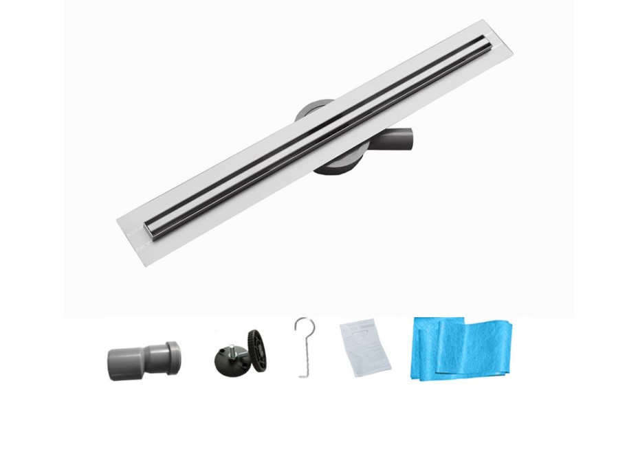 Sprchový žľab MAXMAX Mexen FLAT 360 SLIM, 1041140, 140 cm