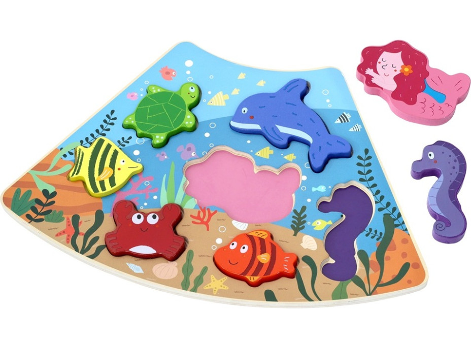 2Kids Toys Drevené puzzle Podvodný svet prepojiteľné