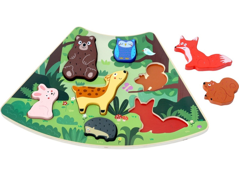 2Kids Toys Drevené puzzle Lesné zvieratká prepojiteľné