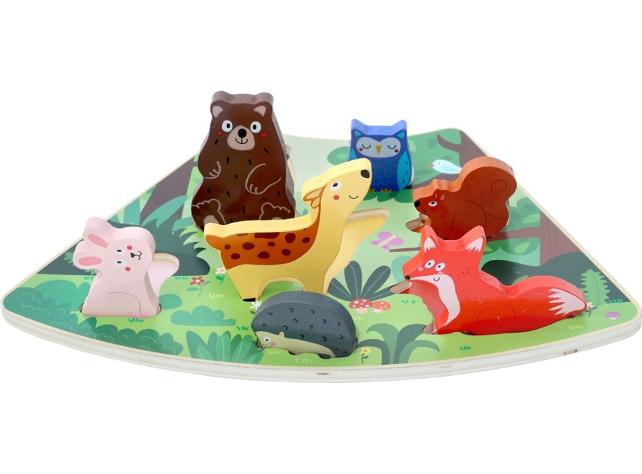 2Kids Toys Drevené puzzle Lesné zvieratká prepojiteľné