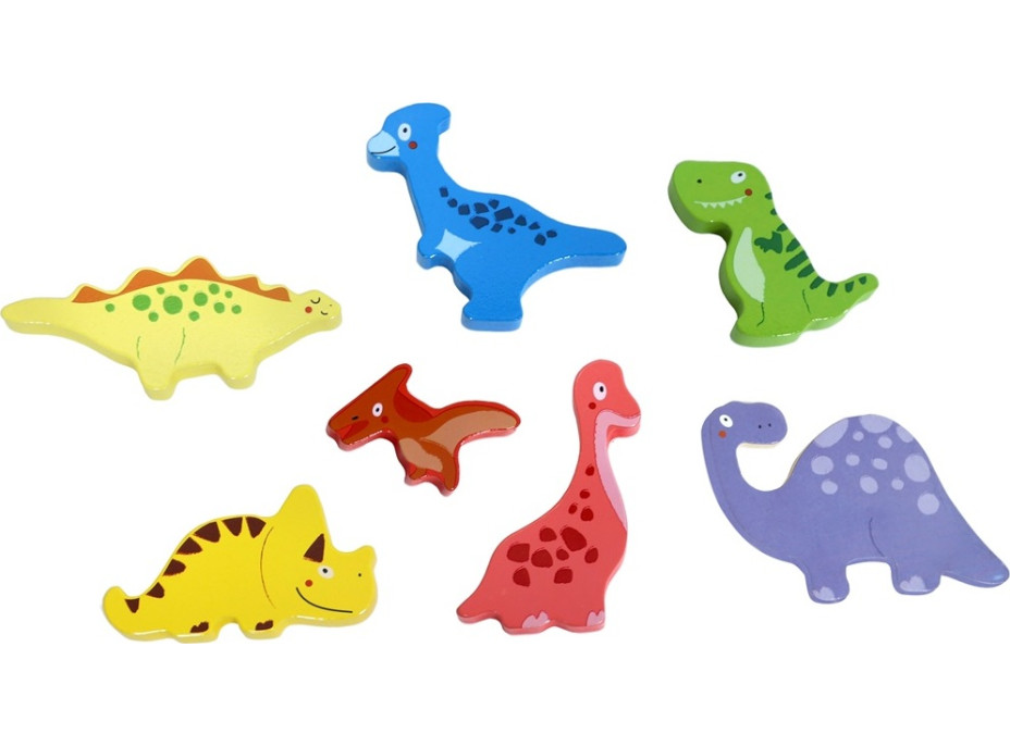 2Kids Toys Drevené puzzle Dinosaury prepojiteľné
