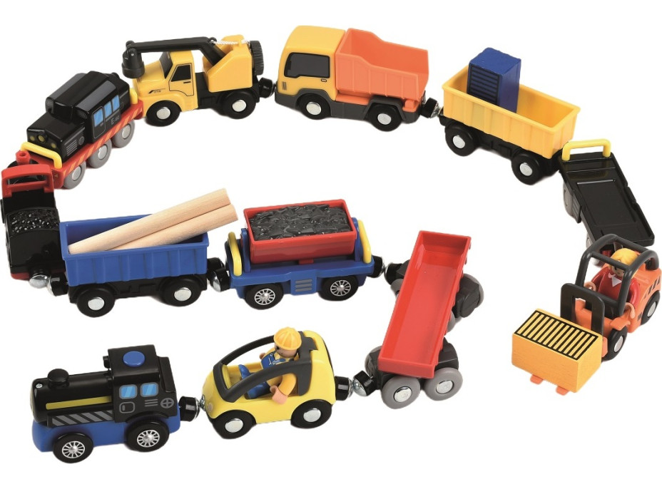 2Kids Toys Sada vozidiel k vláčikodráhe