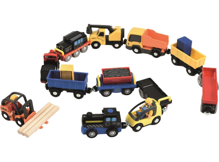 2Kids Toys Sada vozidiel k vláčikodráhe