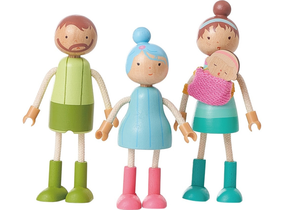 2Kids Toys Sada nábytku s rodinou 5 v 1