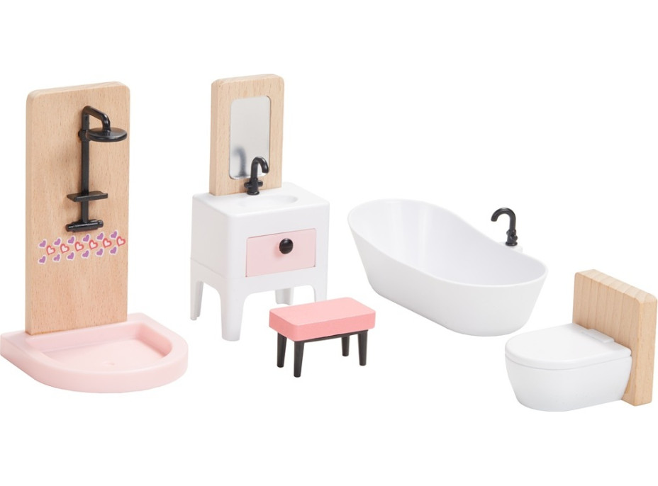 2Kids Toys Sada nábytku s rodinou 5 v 1