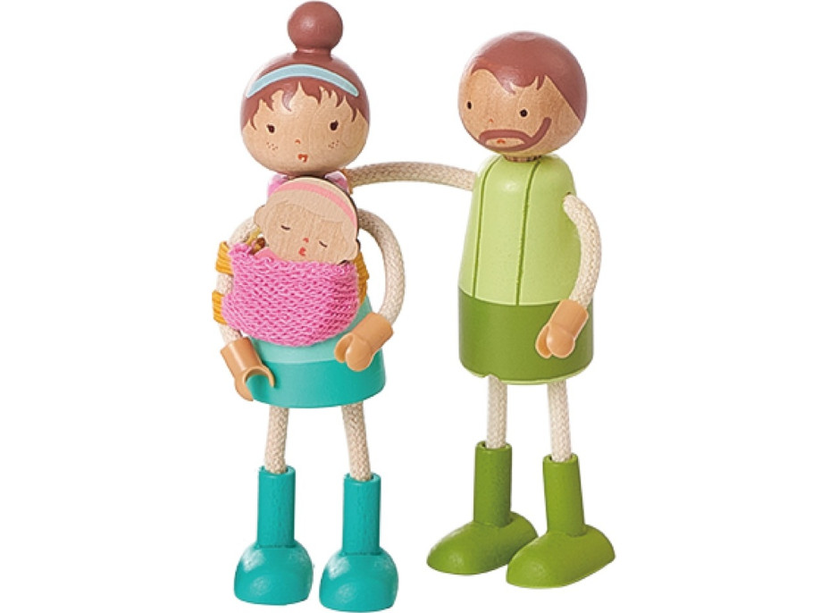 2Kids Toys Sada nábytku s rodinou 5 v 1