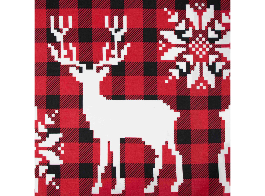 Posteľné obliečky z mikrovlákna SCANDI CHRISTMAS - 160x200 cm - červené
