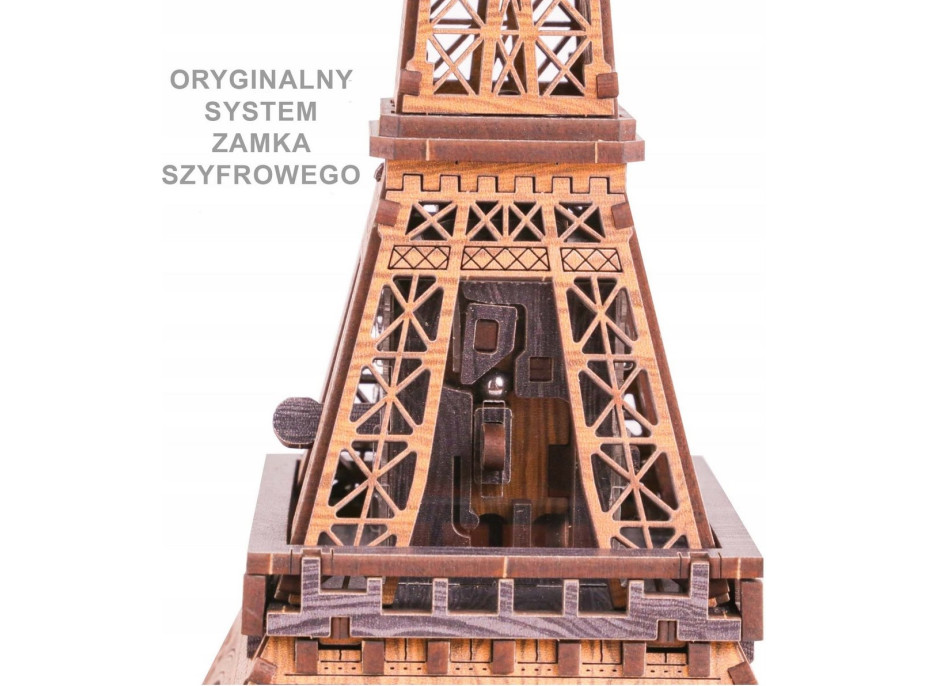 WOODEN CITY 3D drevené puzzle Escape puzzle box: Eiffelova veža 202 dielikov