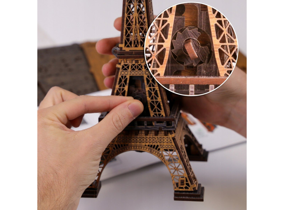 WOODEN CITY 3D drevené puzzle Escape puzzle box: Eiffelova veža 202 dielikov