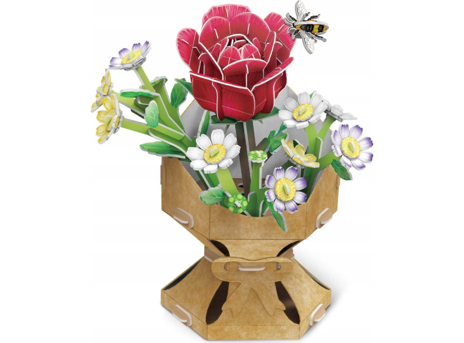 CUBICFUN 3D puzzle Kytica ruže 120 dielikov