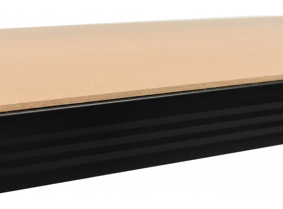 Policový regál - 5 políc - 205x120x45 cm - čierny