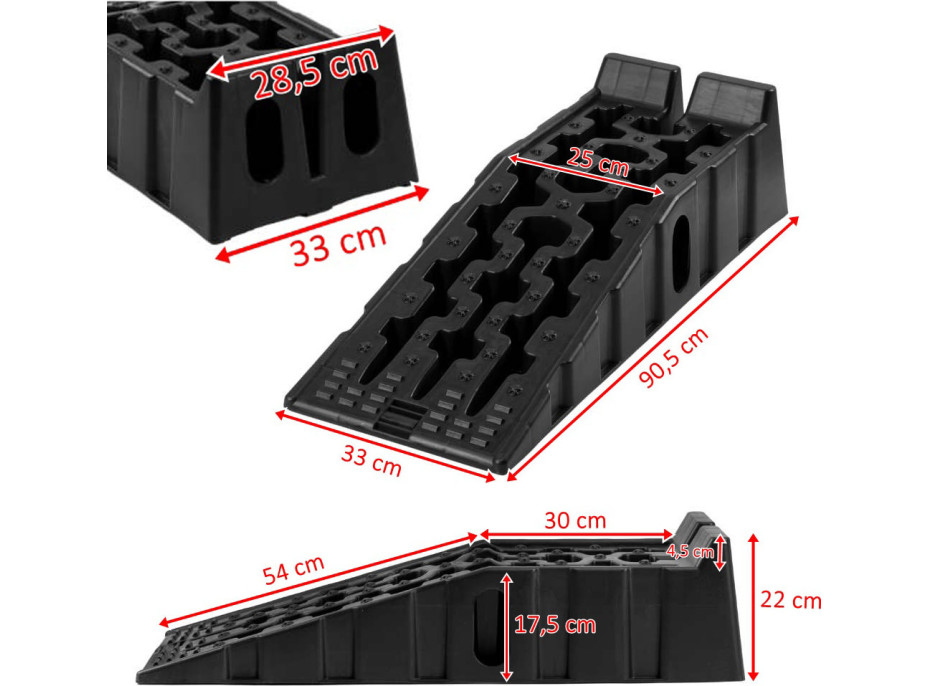 Nájazdová rampa FIXIT - sada 2 kusov - do 5 ton