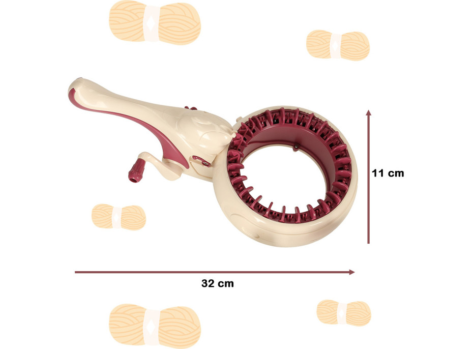 Pletací stroj s príslušenstvom