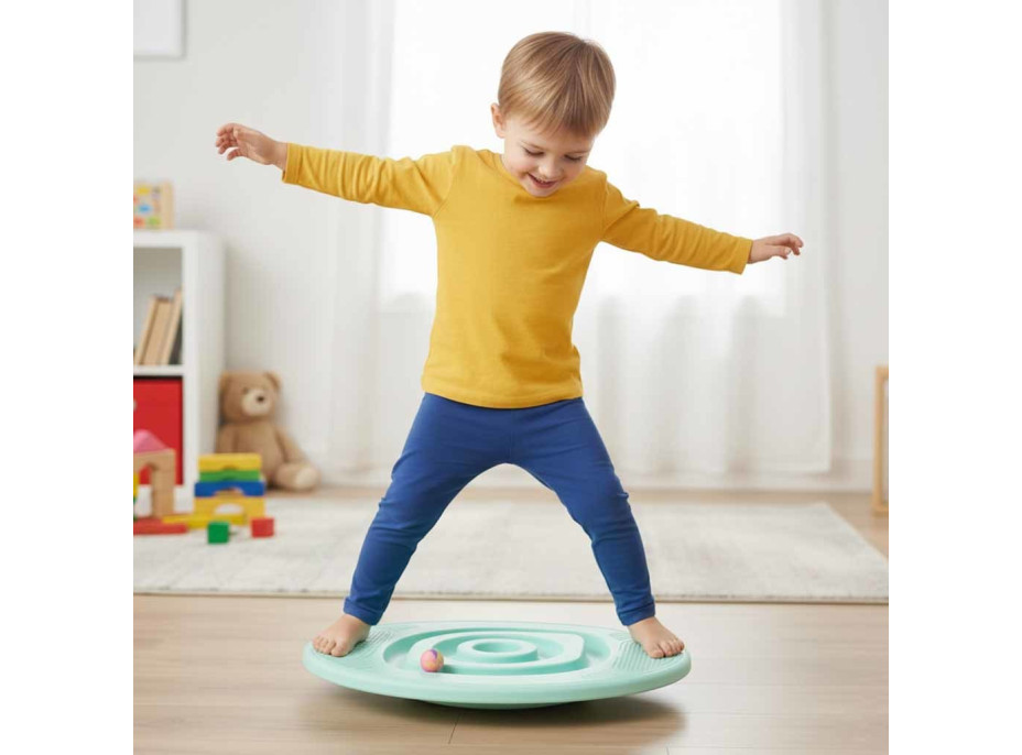 Balančná doska s guličkovým labyrintom - mätová