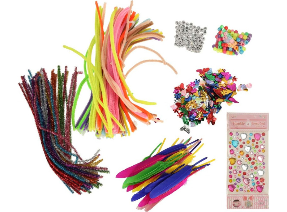 Kreatívna výtvarná sada pre detské ručné práce - 1200 prvkov