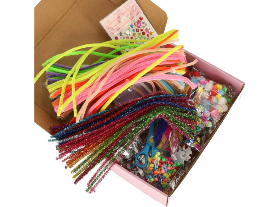 Kreatívna výtvarná sada pre detské ručné práce - 1200 prvkov