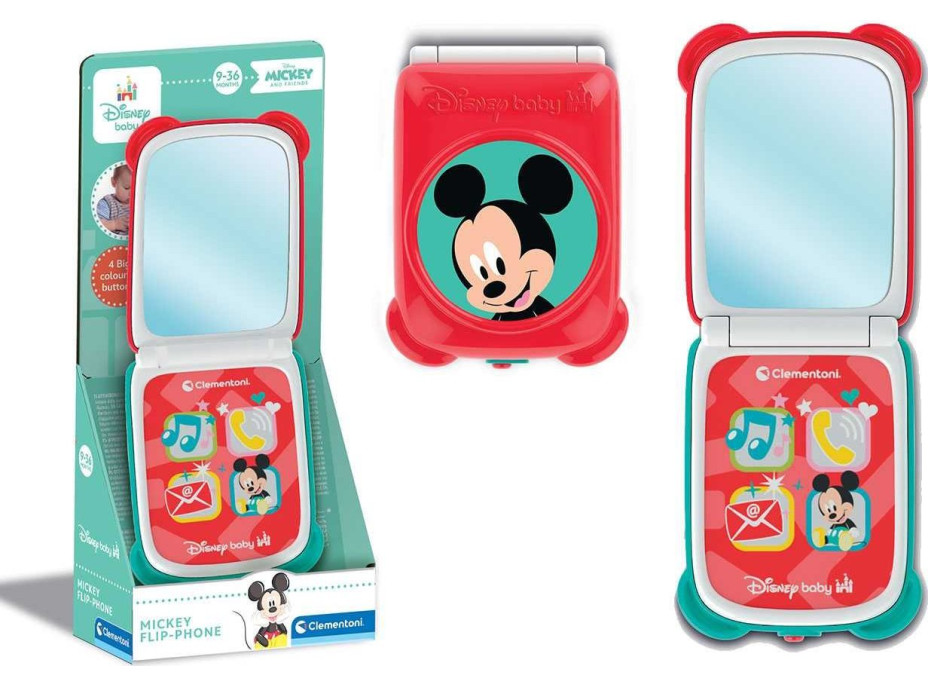 CLEMENTONI BABY Mickeyho skladací Smartphone