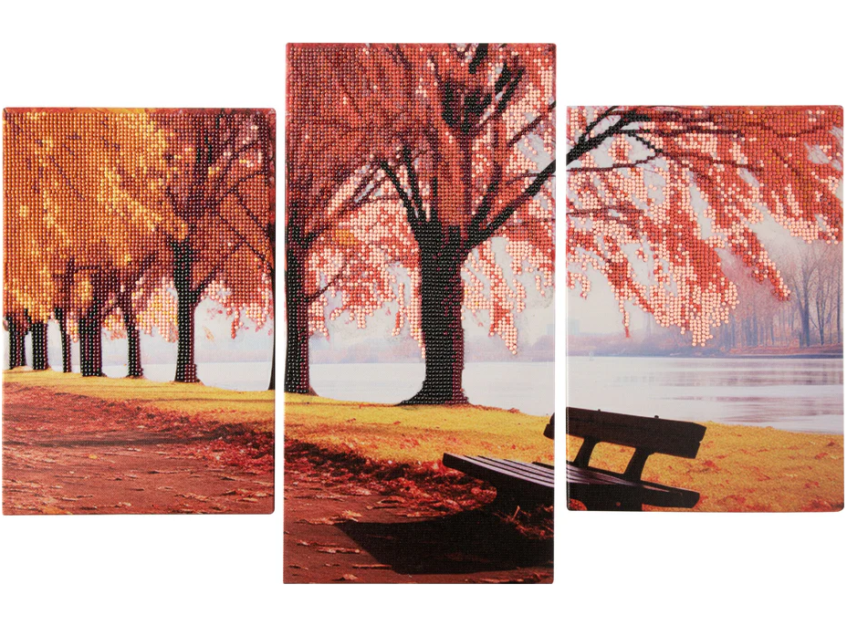 CRAFT ID Diamantové maľovanie na ráme Krajina triptych 40x20 cm + 30x20 cm