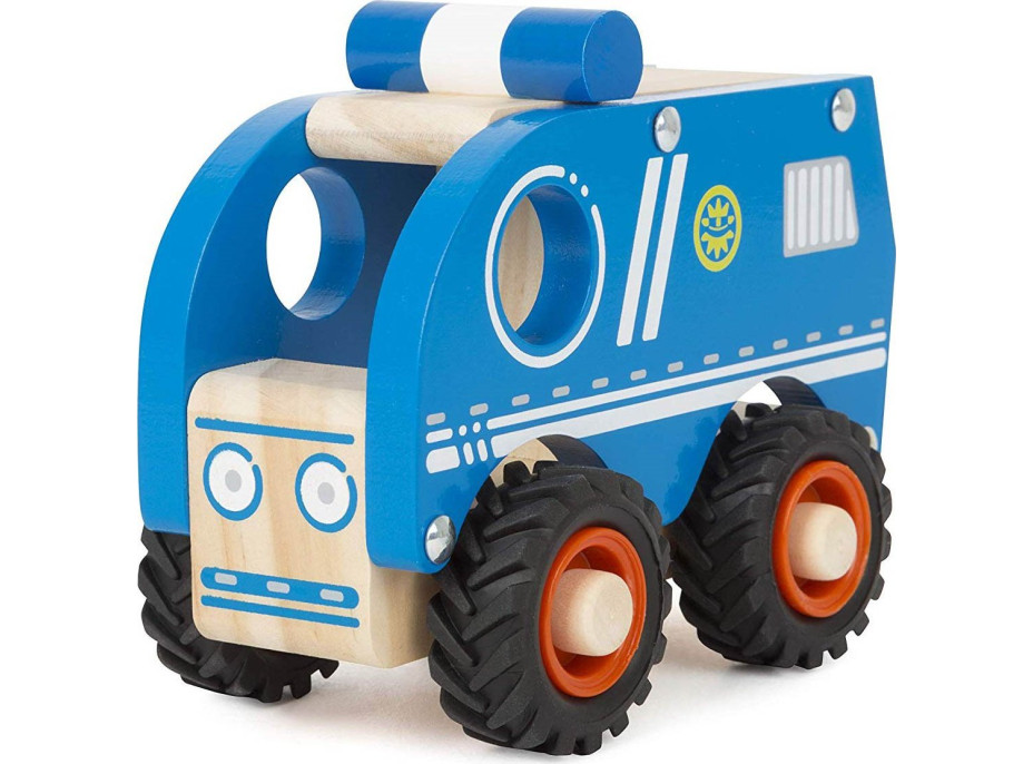 SMALL FOOT Drevené autíčko Polícia