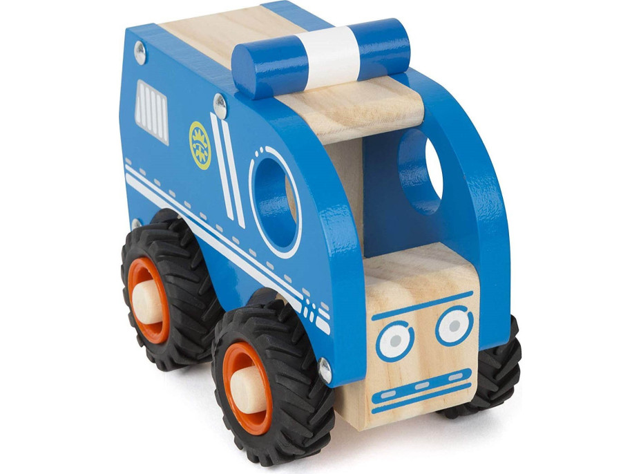 SMALL FOOT Drevené autíčko Polícia