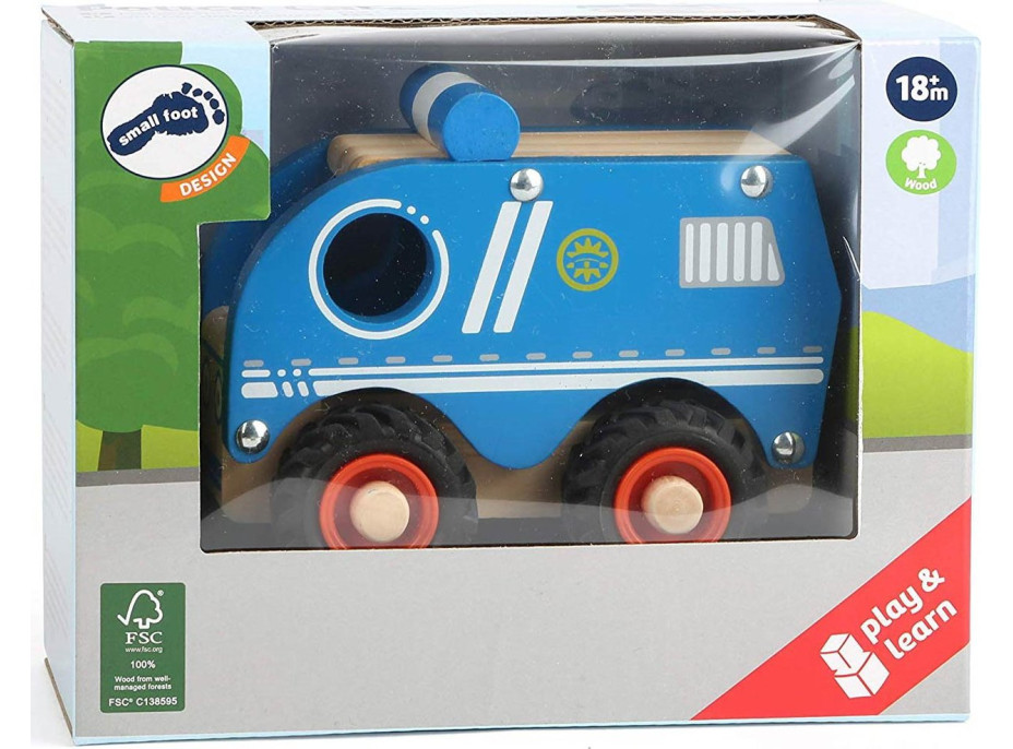 SMALL FOOT Drevené autíčko Polícia