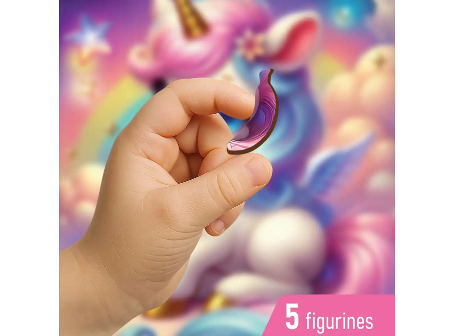 WOODEN CITY Drevené puzzle Čarovné sny o jednorožcoch 20 dielikov