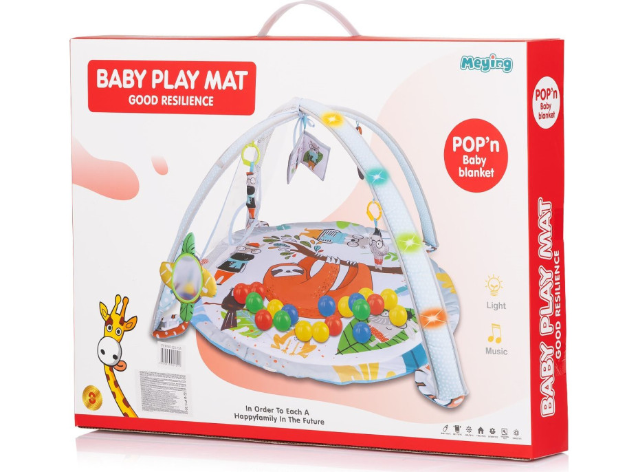 CHIPOLINO Hracia deka so svetlami a zvukmi Jungle