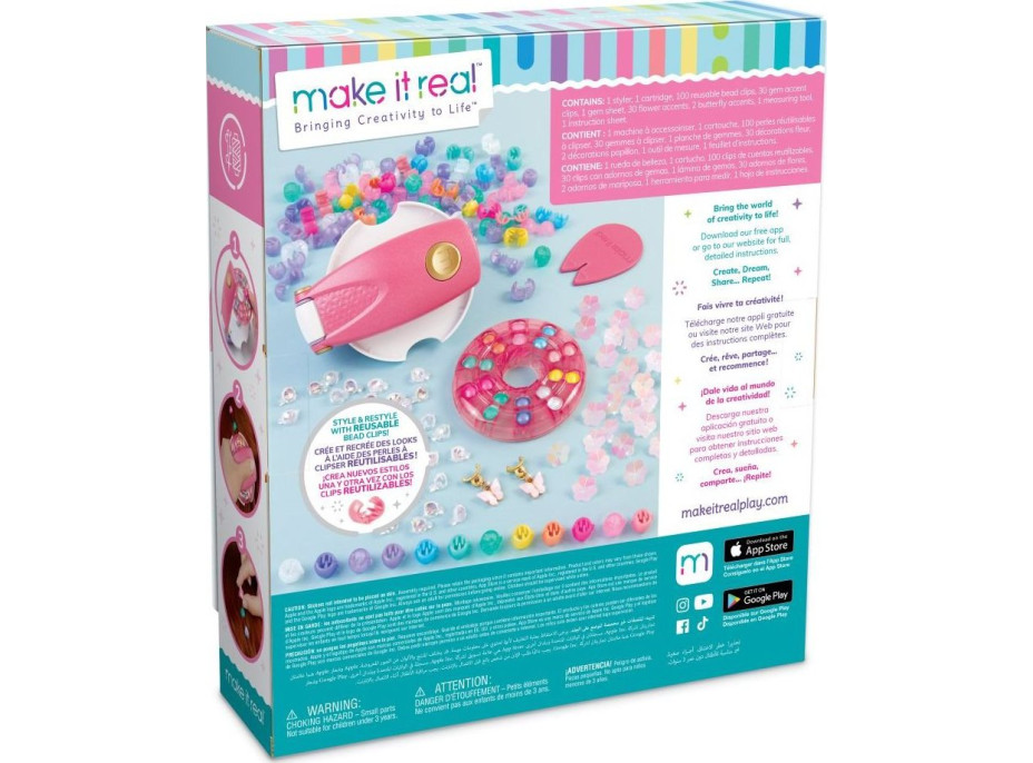 MAKE IT REAL Korálky do vlasov s aplikátorom